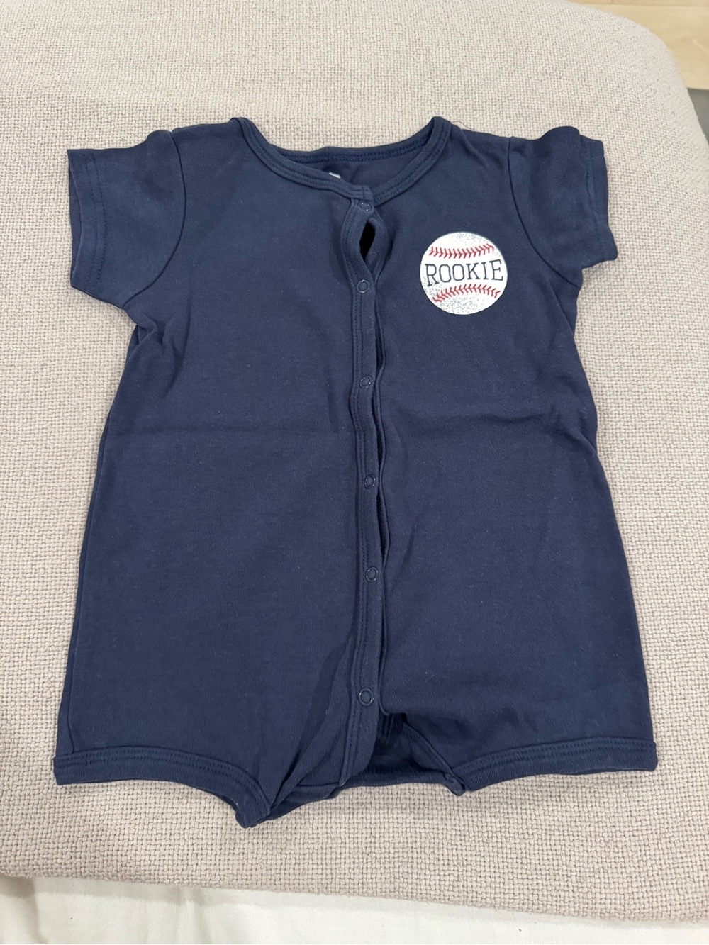 Rookie Navy Baby One-Piece Romper